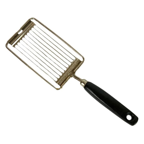 Vintage Ekco Chrome-Plated Tomato & Cheese Slicer With Black Plastic Handle - Picture 1 of 5